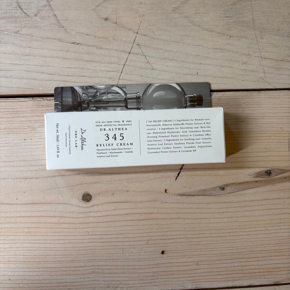 Dr. Althea NIB NWT 345 Relief Cream